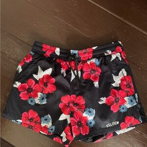 Kill Crew Men's Black Floral Athletic Shorts